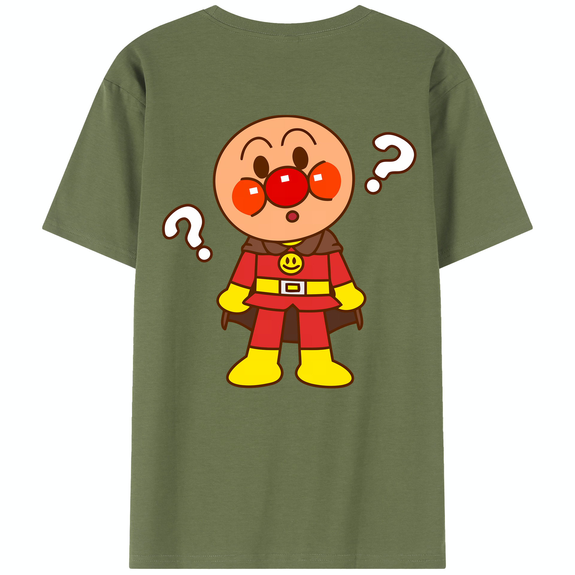 （画像用） アンパンマン Anpanman 綿100％半袖Tシャツ（背面プリント）
